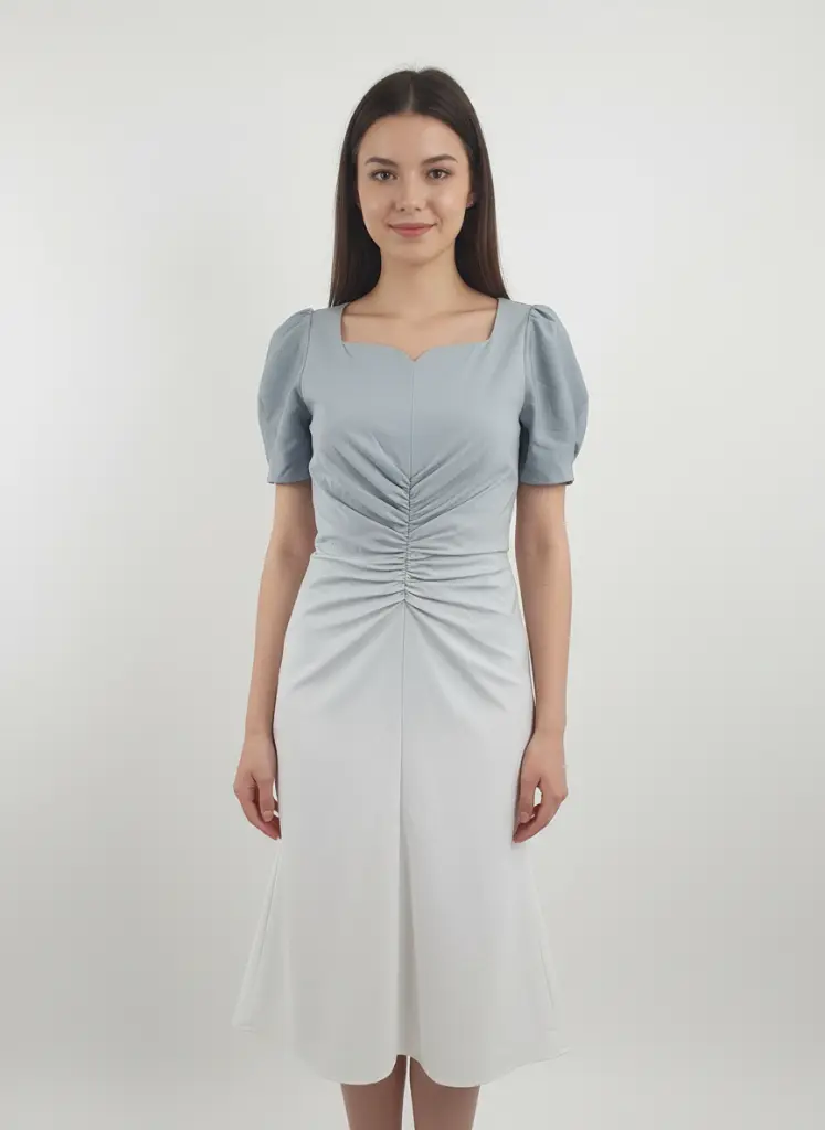 FXS10012 ROBE LONGUE GRISE ET BLANCHE DEGRADE.webp