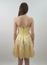 FS10050 ROBE BUSTIER COURTE JAUNE DOS.webp
