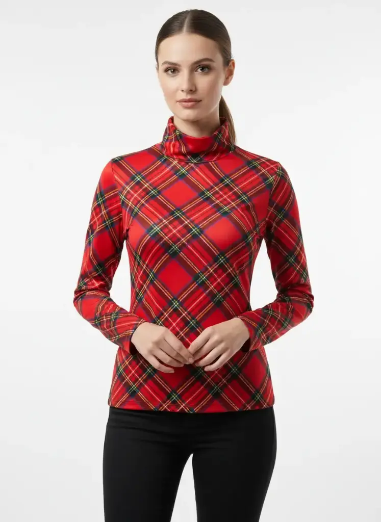 Chandail carotté manche longues