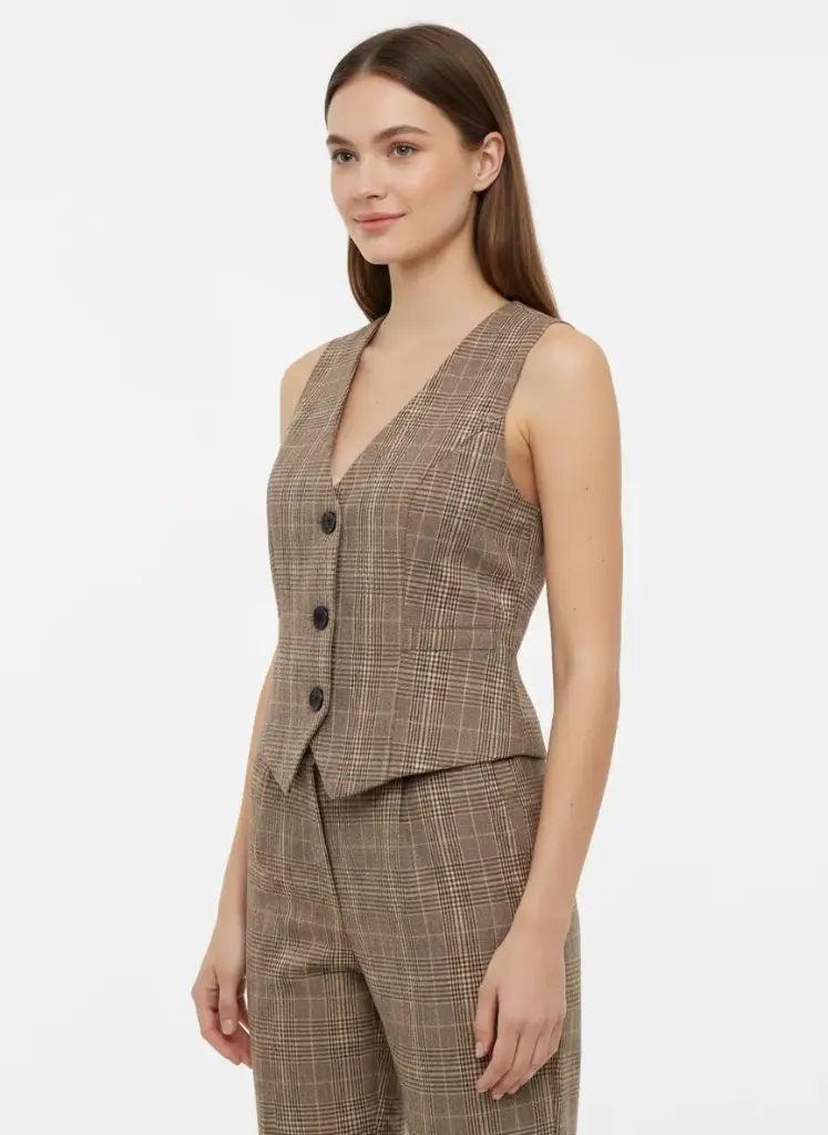 VESTE SANS MANCHES CAROTTE