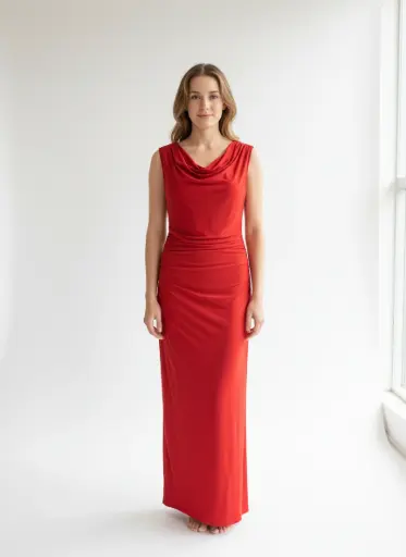 ROBE LONGUE ROUGE